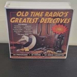 Old Time Radio's Greatest Detectives 20 Cassettes 60 Programs 30 Hours NWOT